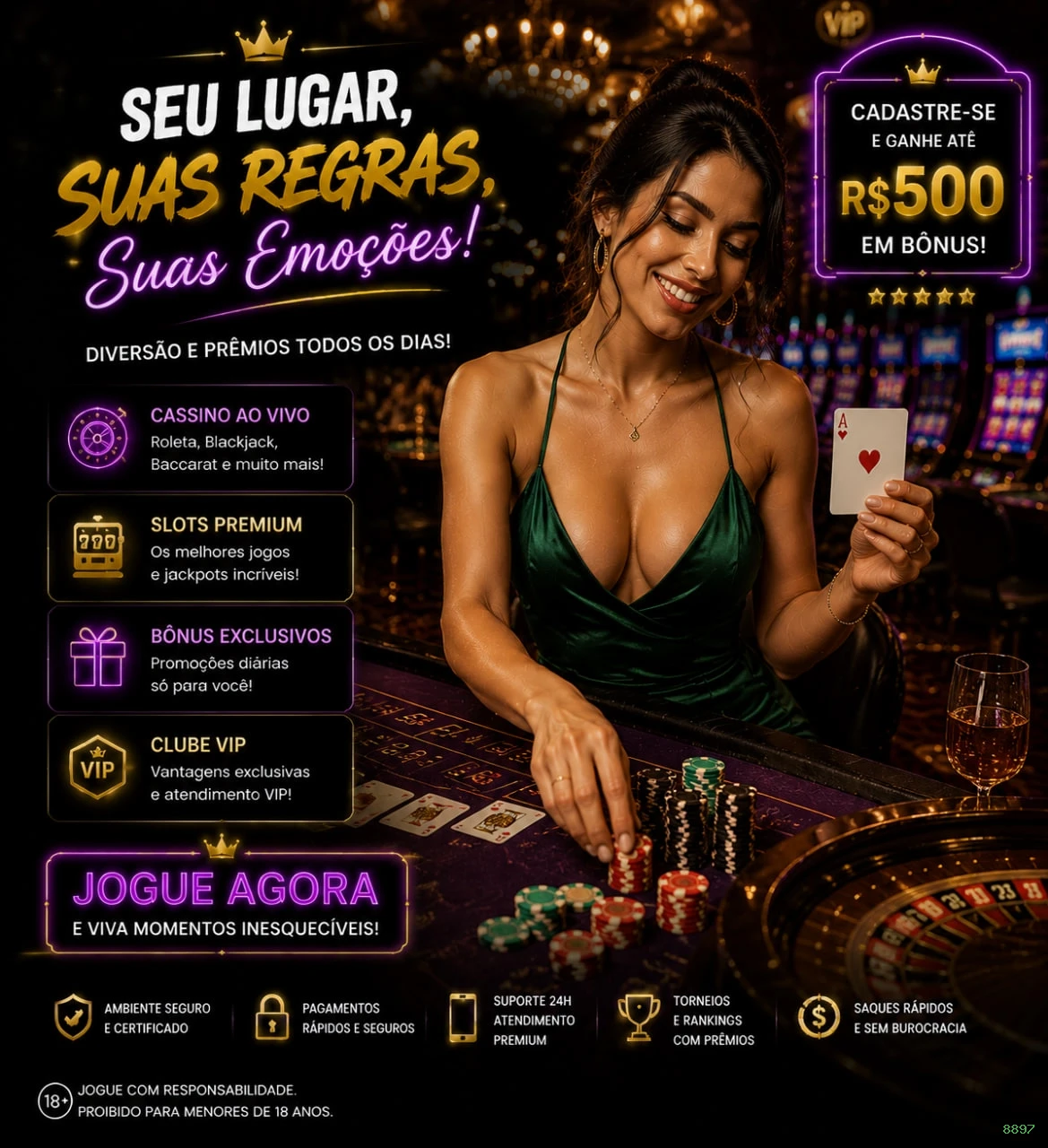 Bônus e prêmios 8897
